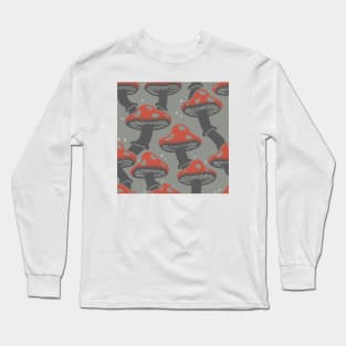 Sparkling Mushroom Pattern 1 Long Sleeve T-Shirt